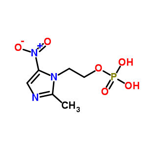 2-Methyl-5-nitro-1h-imidazole-1-ethanol 1-(dihydrogen phosphate) Structure,73334-05-1Structure