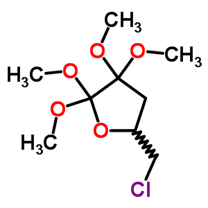 Furan,5-(chloromethyl)tetrahydro-2,2,3,3-tetramethoxy- Structure,73372-08-4Structure