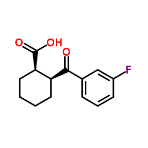 Cis-2-(3-fluorobenzoyl)cyclohexane-1-carboxylic acid Structure,733742-66-0Structure