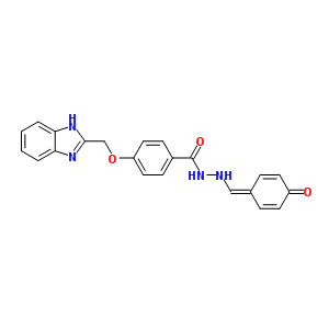 4-(1H-benzimidazol-2-ylmethoxy)-n-(4-hydroxybenzylidene)benzohydrazide Structure,73418-58-3Structure