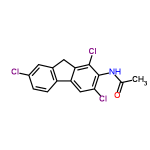 Acetamide,n-(1,3,7-trichloro-9h-fluoren-2-yl)- Structure,735-15-9Structure