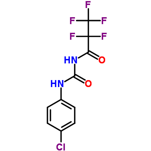 N-[(4-chlorophenyl)carbamoyl]-2,2,3,3,3-pentafluoro-propanamide Structure,736-45-8Structure