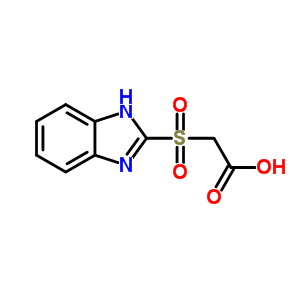 2-Benzimidazolylsulfonylacetic acid Structure,73623-43-5Structure