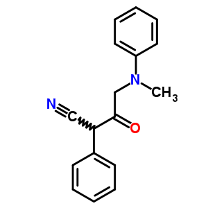 Acetoacetonitrile, 4-(n-methylanilino)-2-phenyl- Structure,73663-78-2Structure