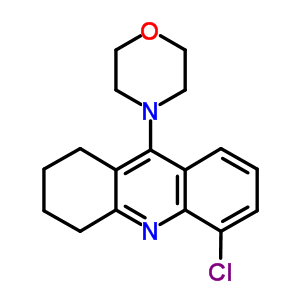 Acridine,5-chloro-1,2,3,4-tetrahydro-9-(4-morpholinyl)-, hydrochloride (1:1) Structure,73663-86-2Structure