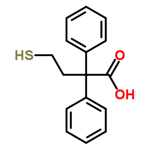 Benzeneacetic acid, .alpha.-(2-mercaptoethyl)-.alpha.-phenyl- Structure,73758-57-3Structure