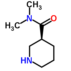 (S)-N,N-二甲基哌啶-3-羧酰胺結(jié)構(gòu)式_737760-99-5結(jié)構(gòu)式