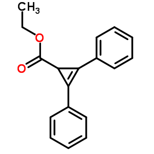 2-Cyclopropene-1-carboxylicacid, 2,3-diphenyl-, ethyl ester Structure,7382-06-1Structure