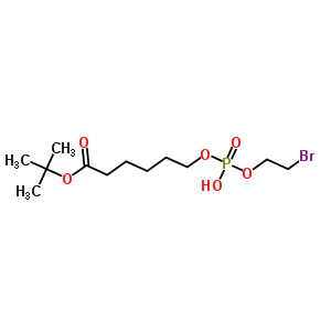 Tert-butyl 6-[o-(2-bromoethyl)phosphoryl)hydroxyhexanoate Structure,73839-25-5Structure