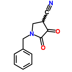 3-Pyrrolidinecarbonitrile,4,5-dioxo-1-(phenylmethyl)- Structure,7399-12-4Structure