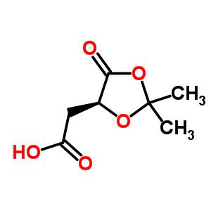 2-[(4s)-2,2-Dimethyl-5-oxo-1,3-dioxolan-4-yl]acetic acid Structure,73991-95-4Structure