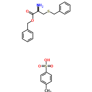 S-芐基-L-半胱氨酸芐酯 4-甲苯磺酸鹽結(jié)構(gòu)式_73995-16-1結(jié)構(gòu)式