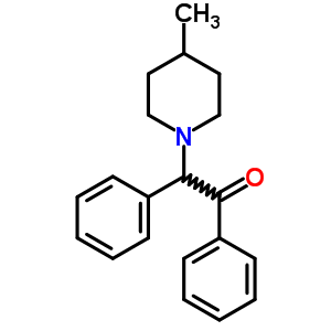 2-(4-Methyl-1-piperidyl)-1,2-diphenyl-ethanone Structure,7400-84-2Structure