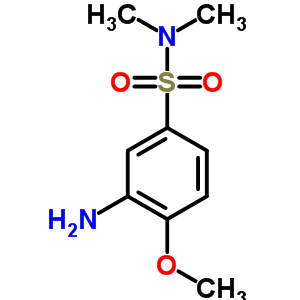 Benzenesulfonamide, 3-amino-4-methoxy-n,n-dimethyl- Structure,7400-96-6Structure