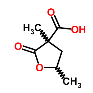 3-Furancarboxylic acid,tetrahydro-3,5-dimethyl-2-oxo- Structure,74002-73-6Structure