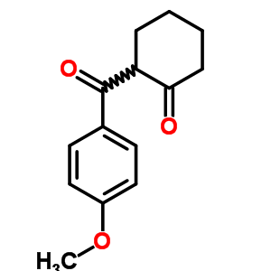 2-(4-Methoxybenzoyl)cyclohexan-1-one Structure,7402-39-3Structure