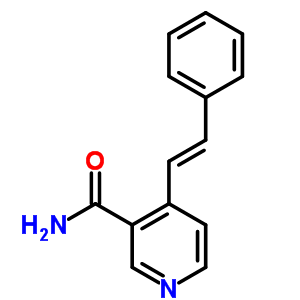 3-Pyridinecarboxamide, 4-(2-phenylethenyl)- Structure,74039-05-7Structure