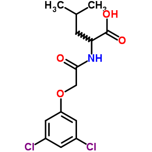 2-[[2-(3,5-Dichlorophenoxy)acetyl]amino]-4-methyl-pentanoic acid Structure,7404-59-3Structure