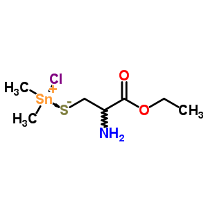 S-(氯二甲基錫)-L-半胱氨酸乙酯結(jié)構(gòu)式_74058-32-5結(jié)構(gòu)式