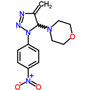 Morpholine,4-[4,5-dihydro-4-methylene-1-(4-nitrophenyl)-1h-1,2,3-triazol-5-yl]- Structure,74073-15-7Structure