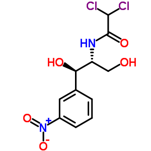 2,2-Dichloro-n-[(1r,2r)-1,3-dihydroxy-1-(3-nitrophenyl)-2-propanyl]acetamide Structure,7411-65-6Structure