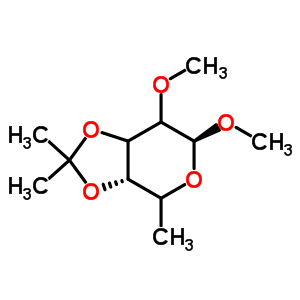 Methyl 6-Deoxy-2-O-Methyl-3,4-O-Isopropylidene-alpha-D-Galactopyranoside Structure,74135-23-2Structure