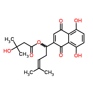 β-hydroxyisovalerylshikonin Structure,7415-78-3Structure