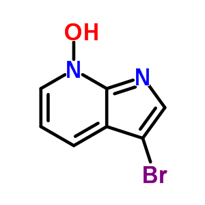 1H-pyrrolo[2,3-b]pyridine, 3-bromo-, 7-oxide Structure,74420-08-9Structure