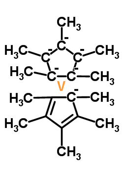 Bis(pentamethylcyclopentadienyl)vanadium Structure,74507-60-1Structure