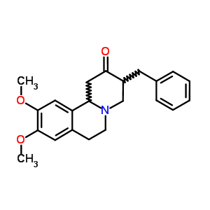 2H-benzo[a]quinolizin-2-one,  1,3,4,6,7,11b-hexahydro-9,10-dimethoxy-3-(phenylmethyl)- Structure,746-69-0Structure