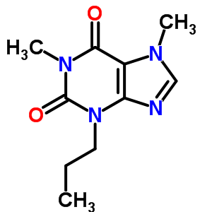 1H-purine-2,6-dione,3,7-dihydro-1,7-dimethyl-3-propyl- Structure,7464-76-8Structure