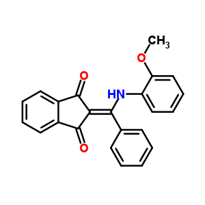 2-[[(2-Methoxyphenyl)amino]-phenyl-methylidene]indene-1,3-dione Structure,74647-90-8Structure