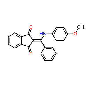 2-[[(4-Methoxyphenyl)amino]-phenyl-methylidene]indene-1,3-dione Structure,74647-91-9Structure