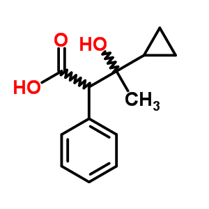 Benzeneacetic acid, a-(1-cyclopropyl-1-hydroxyethyl)- Structure,7465-24-9Structure