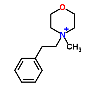 4-Methyl-4-phenethyl-1-oxa-4-azoniacyclohexane Structure,7466-95-7Structure