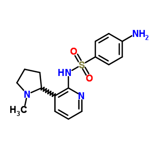 4-Amino-n-[3-(1-methylpyrrolidin-2-yl)pyridin-2-yl]benzenesulfonamide Structure,7467-61-0Structure