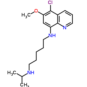 N-(5-chloro-6-methoxy-quinolin-8-yl)-n-propan-2-yl-pentane-1,5-diamine Structure,7467-66-5Structure