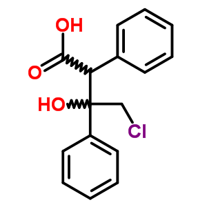 4-Chloro-3-hydroxy-2,3-diphenyl-butanoic acid Structure,7468-10-2Structure