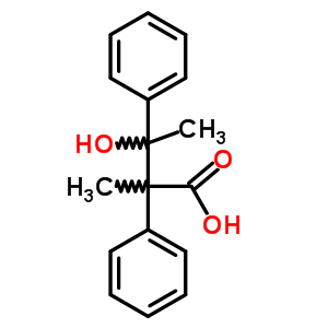 3-Hydroxy-2-methyl-2,3-diphenyl-butanoic acid Structure,7468-22-6Structure