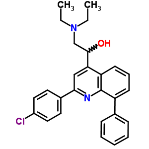 1-[2-(4-Chlorophenyl)-8-phenyl-quinolin-4-yl]-2-diethylamino-ethanol Structure,7468-90-8Structure