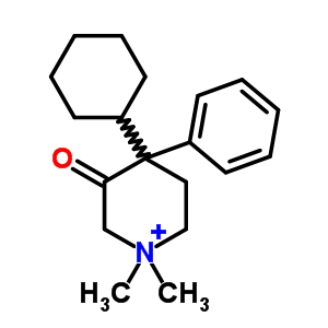 4-Cyclohexyl-1,1-dimethyl-4-phenyl-5,6-dihydro-2h-pyridin-3-one Structure,7468-95-3Structure