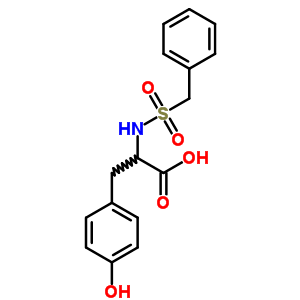 2-(Benzylsulfonylamino)-3-(4-hydroxyphenyl)propanoic acid Structure,7469-32-1Structure