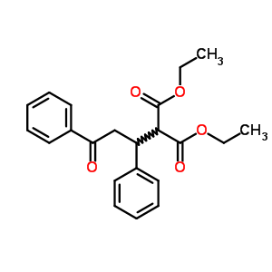 2-(3-Oxo-1,3-diphenyl-propyl)-malonic acid diethyl ester Structure,7472-83-5Structure