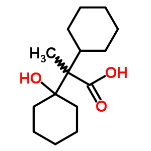 Cyclohexaneacetic acid,a-cyclohexyl-1-hydroxy-a-methyl- Structure,7473-05-4Structure