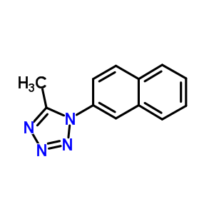 1H-tetrazole,5-methyl-1-(2-naphthalenyl)- Structure,7473-24-7Structure