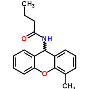 N-(4-methyl-9h-xanthen-9-yl)butanamide Structure,7473-48-5Structure