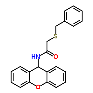 Acetamide,2-[(phenylmethyl)thio]-n-9h-xanthen-9-yl- Structure,7473-58-7Structure