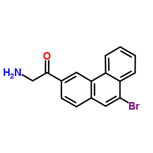 Ethanone, 2-amino-1-(9-bromo-3-phenanthrenyl)- Structure,7473-74-7Structure