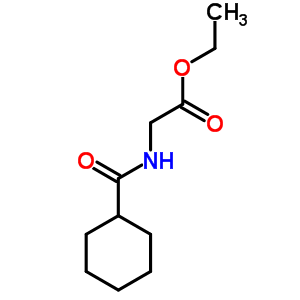 2-(環(huán)己烷羧酰胺)乙酸乙酯結(jié)構(gòu)式_7473-89-4結(jié)構(gòu)式