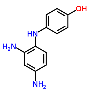 Phenol,4-[(2,4-diaminophenyl)amino]- Structure,7475-04-9Structure